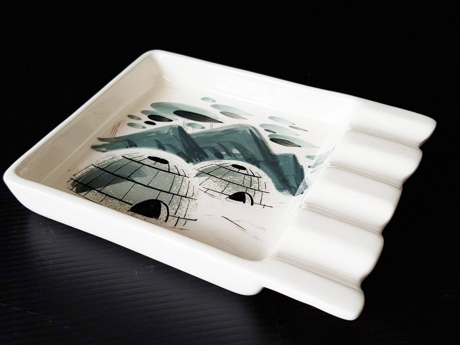 Sascha B. - Vintage ceramic ashtray igloo decor 1950-1960