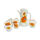Teapot set & 8 cups 70s winterling schwarzenback bavaria germany-retro-kitchen -vintage