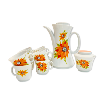 Teapot set & 8 cups 70s winterling schwarzenback bavaria germany-retro-kitchen -vintage