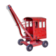 Jouet ancien camion grue en tole