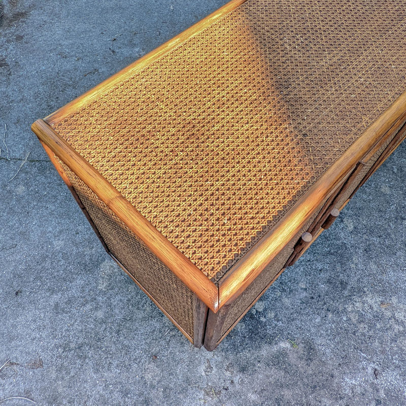 Rattan and canning buffet