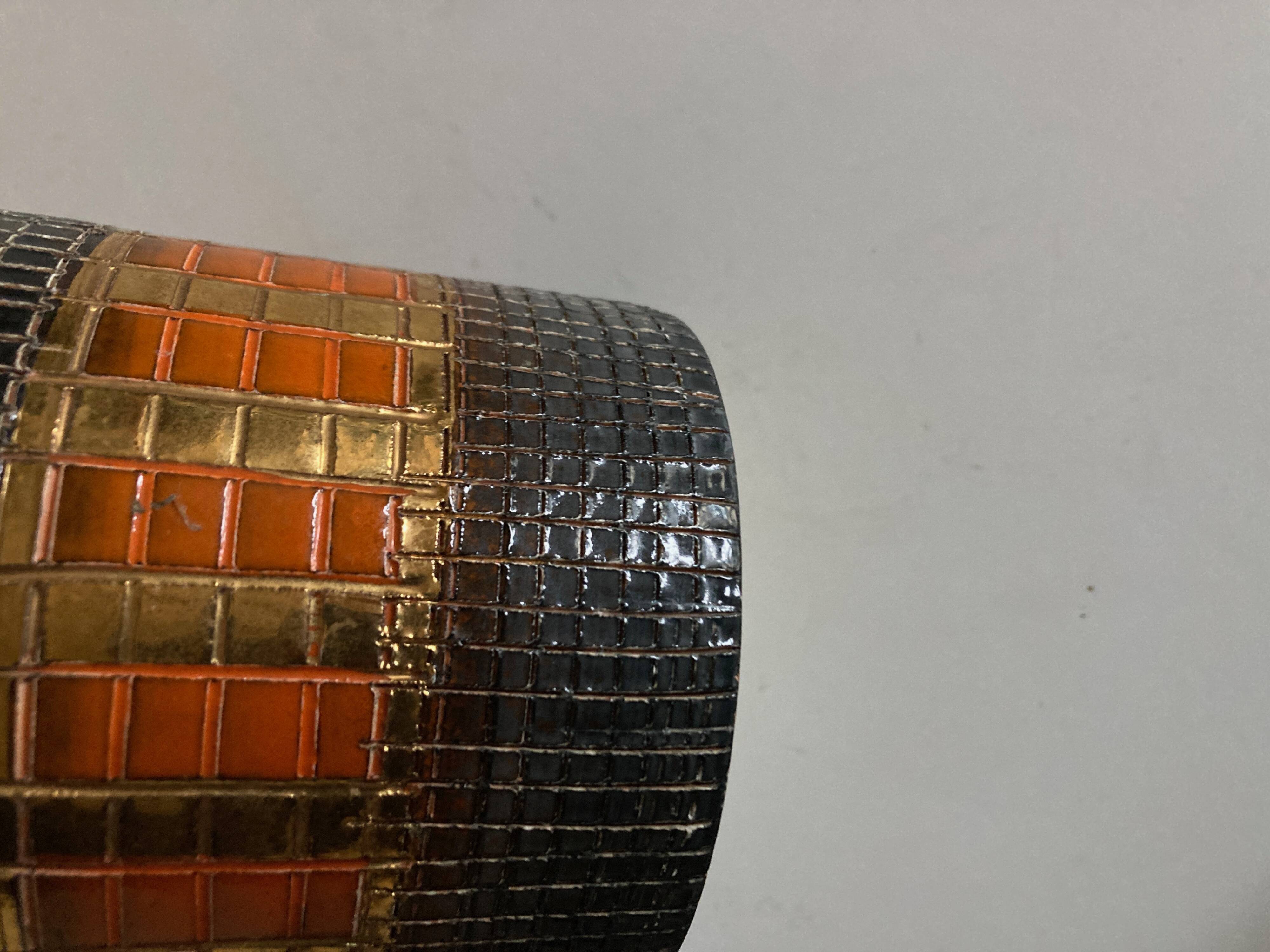 Seta series vase by Aldo Londi for Bitossi sgraffitto 1950 Italy