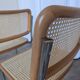 Ensemble de 2 chaises haute Bar Cesca / Design Marcel Breuer / Noyer clair, osier