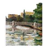 River landscape - Oil on canvas - Early 20th century