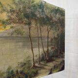 Ancient painting on canvas