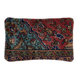 Vintage turkish rug cushion cover, 30 x 50 cm