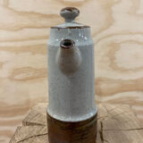 Japanese teapot in gray and brown stoneware