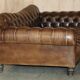 Vintage oversized Chesterfield canapé in hand-dyed leather.