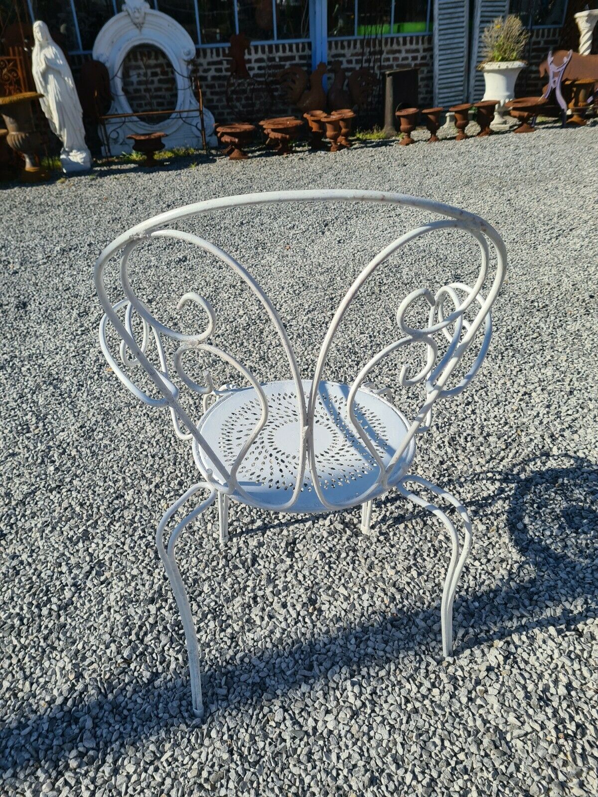 Iron garden chair