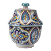 Jobbana ancienne de Fès en faïence polychrome, Maroc XXe