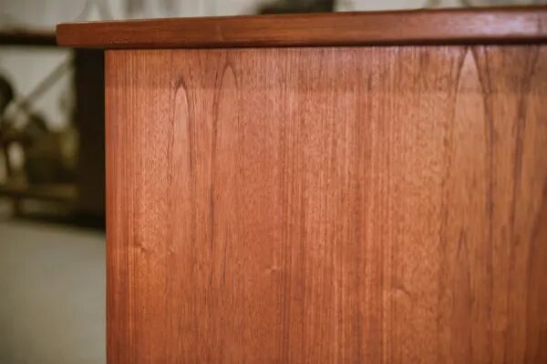 Scandinavian teak desk produced by Samcom Denmark, 1960s