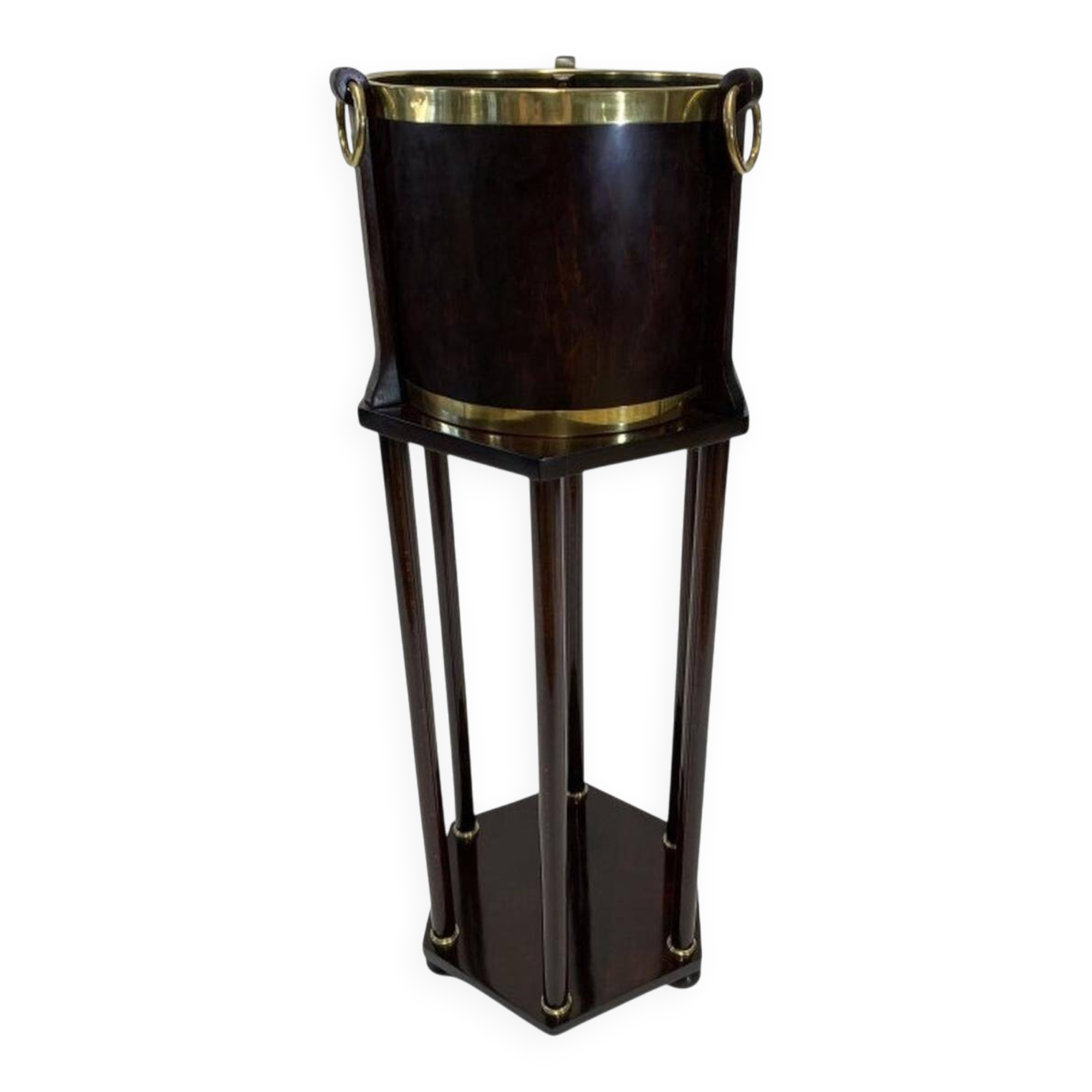 Ice bucket with stand attributed to Adolf Loos