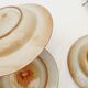 Série de 9 assiettes creuses grès de l'étang