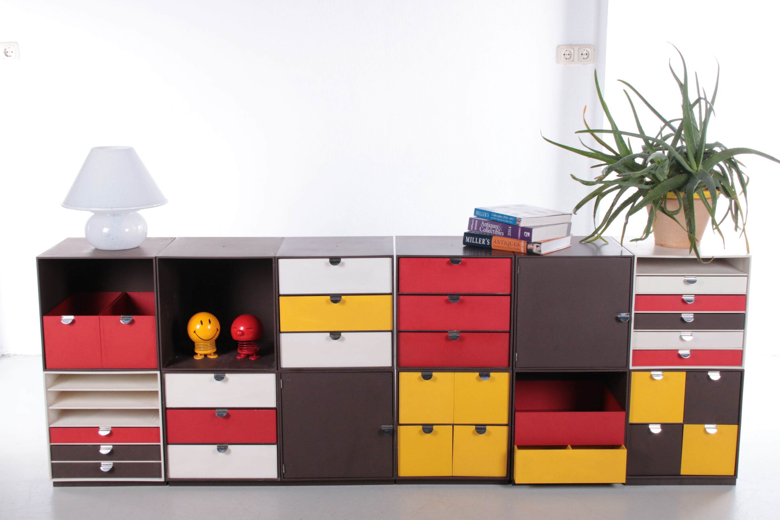 Vintage Palaset Palanox Modular Storage Boxes Set of 12, Made by Treston Oy, Finland 1972