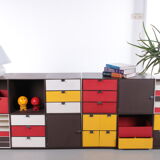 Vintage Palaset Palanox Modular Storage Boxes Set of 12, Made by Treston Oy, Finland 1972