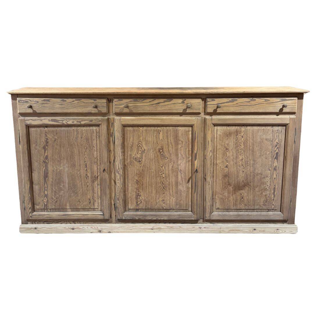 Meuble de métier / Arrière-comptoir en pitchpin – années 1930