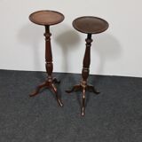 A pair of vintage flower pot stands