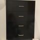 Chiffonnier formica noir