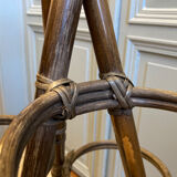 Vintage rattan plant holder