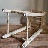 Patinated workshop stool old early twentieth century