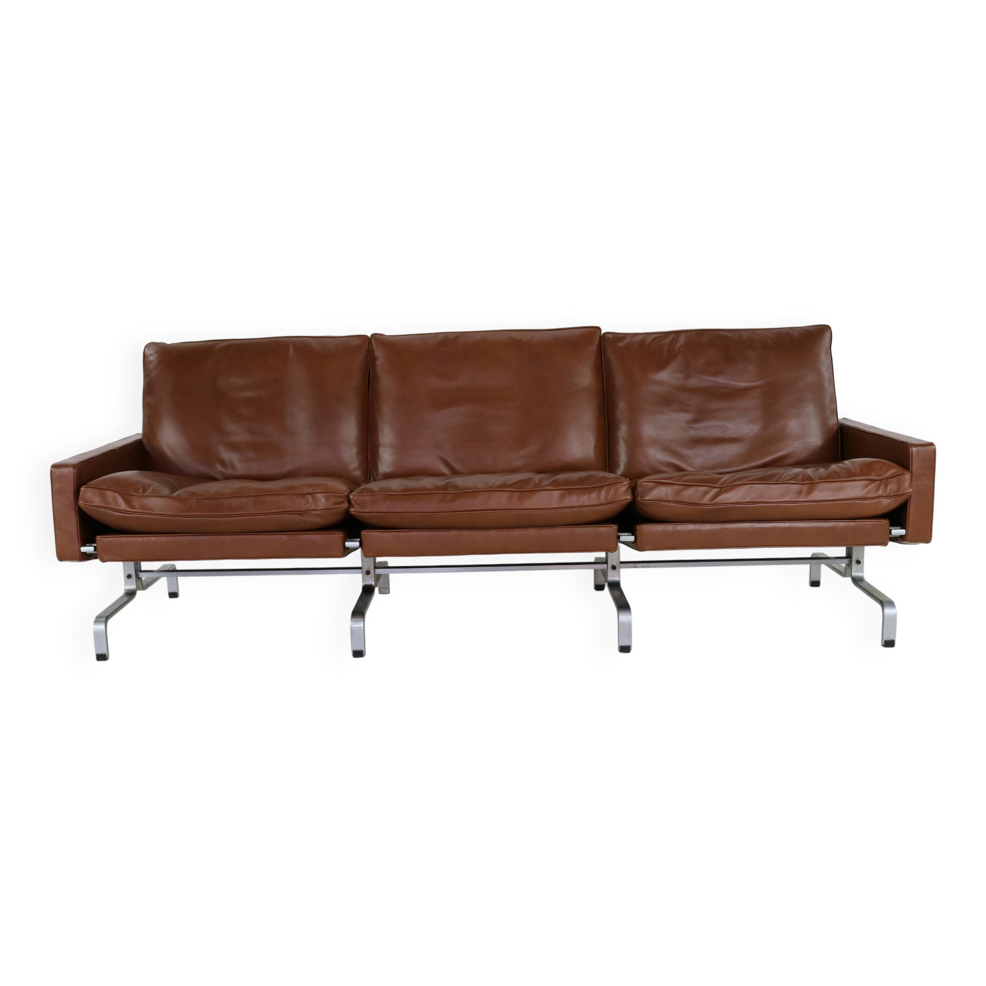 Top design three seater sofa by Poul Kjearholm PK31/3 for EKC