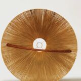 Raffia bast and teak pendant lamp by Temde