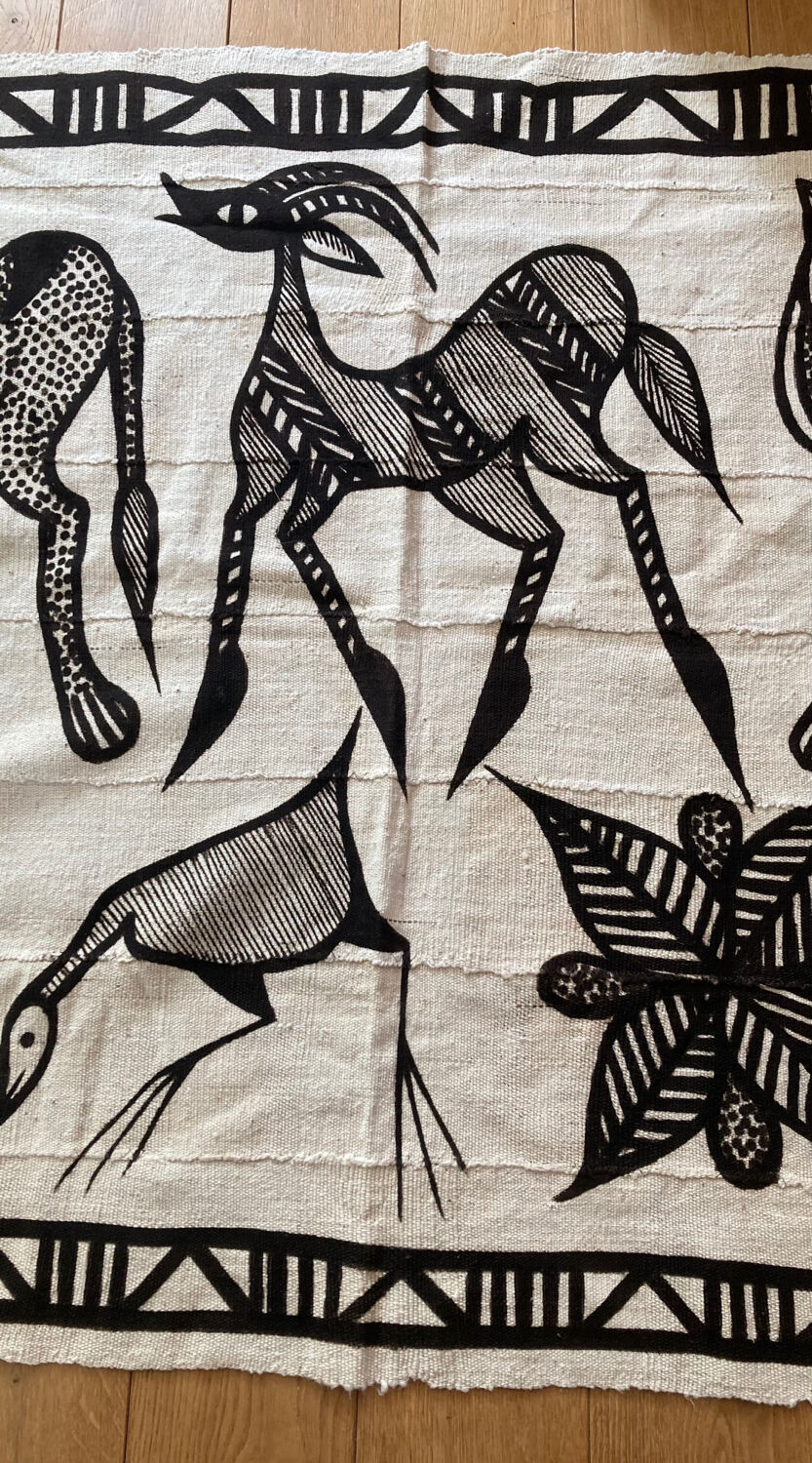 African art / tribal art tapestry of korhogo made by the senufo people in ivory coast twentieth era