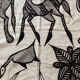 African art / tribal art tapestry of korhogo made by the senufo people in ivory coast twentieth era