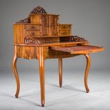 Louis Philippe walnut secretary desk