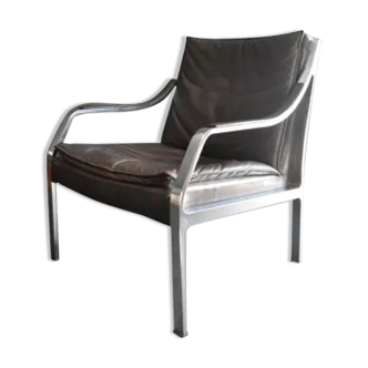 Fauteuil en cuir design Walter Knoll