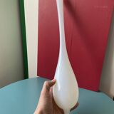 Soliflore vintage en verre opalin