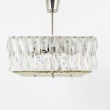 Bakalowits Vienna Faceted Crystal Chandelier Mid-Century, Austria, 1960s