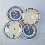 Flat plates Gien, Sarreguemines, Digoin