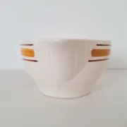 Saucière Gien marron et orange modèle Ladon