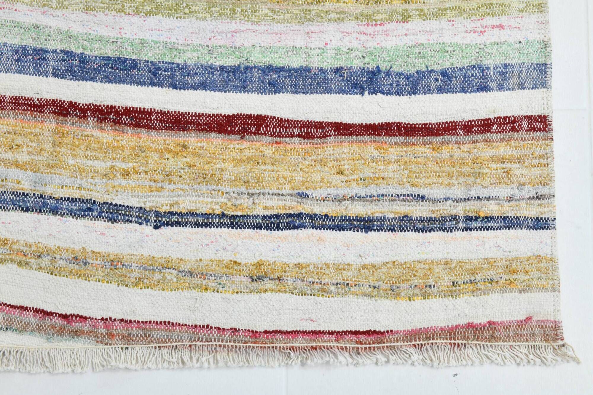 5x8 Shades Of Multicolor Handmade Vintage Kilim Rug, 167x251Cm