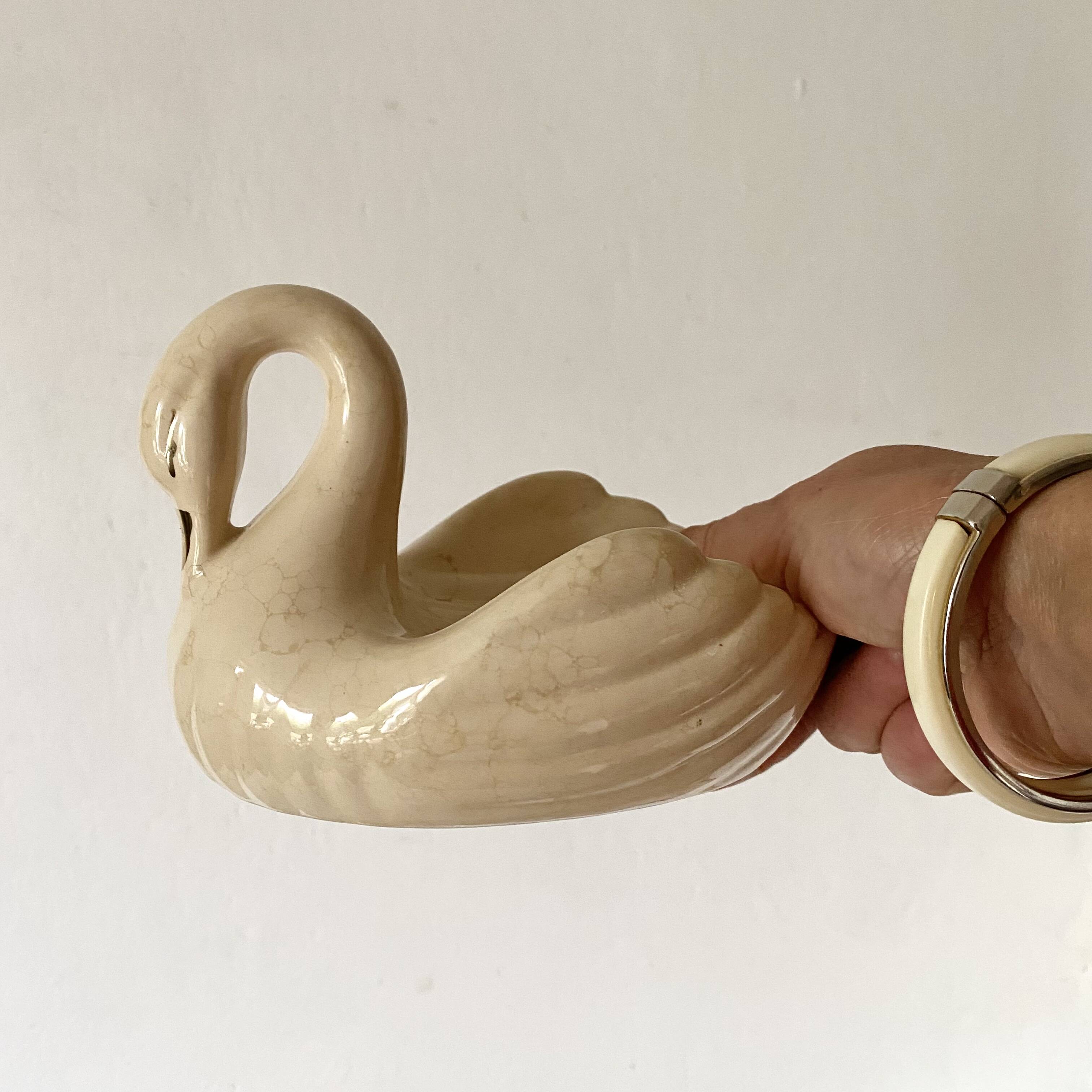 Soap holder, empty swan pocket, 80s