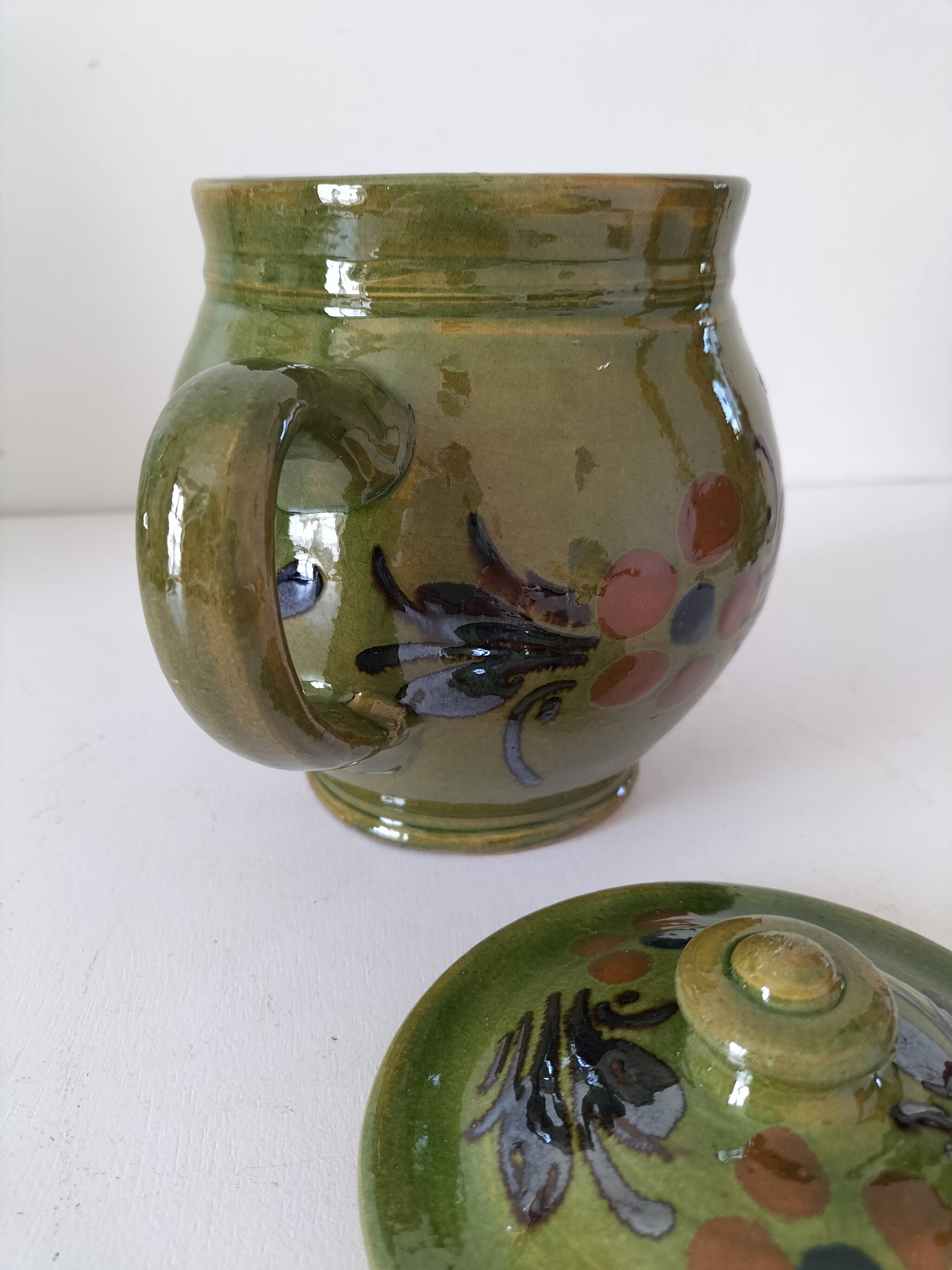 Vintage glazed stoneware jug