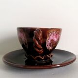 Ceramic lunch cup Vallauris 1960