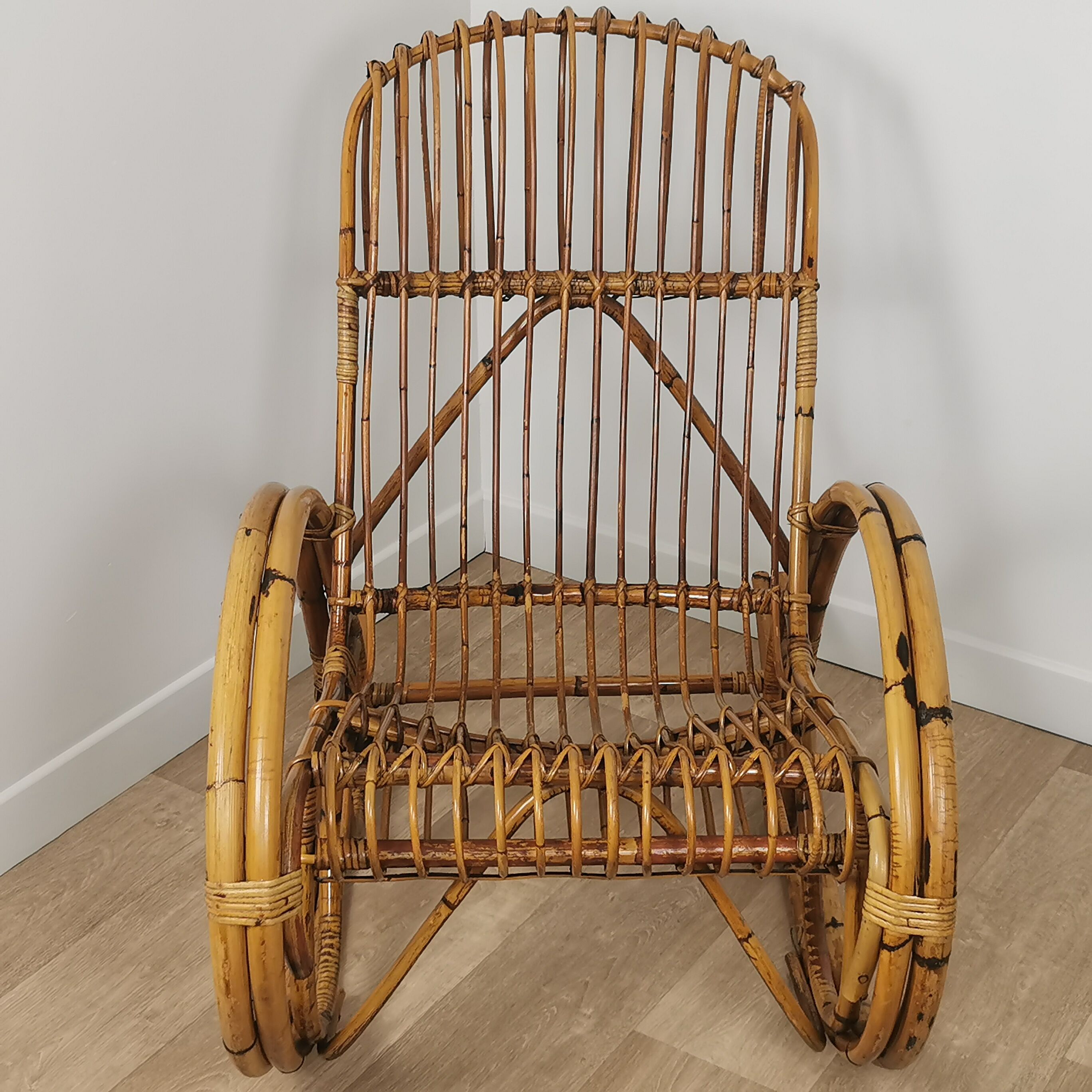 Rocking-chair rattan 60'