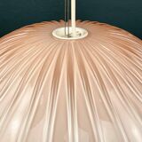 Vintage Italian pink Murano glass chandelier, 1970s.