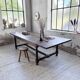 Solid oak table 1900 drapery style XL 280cm with extensions