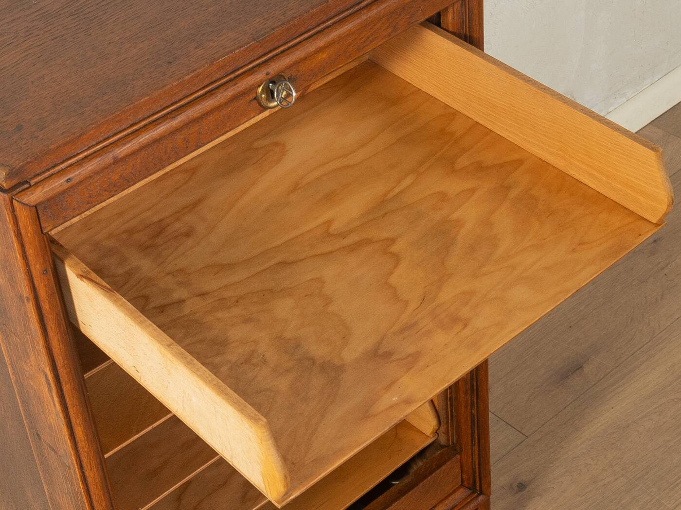 Unique Art Deco tambour cabinet from the 1930s