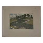 Lithograph by Henri Rivière Stream in Lopérec