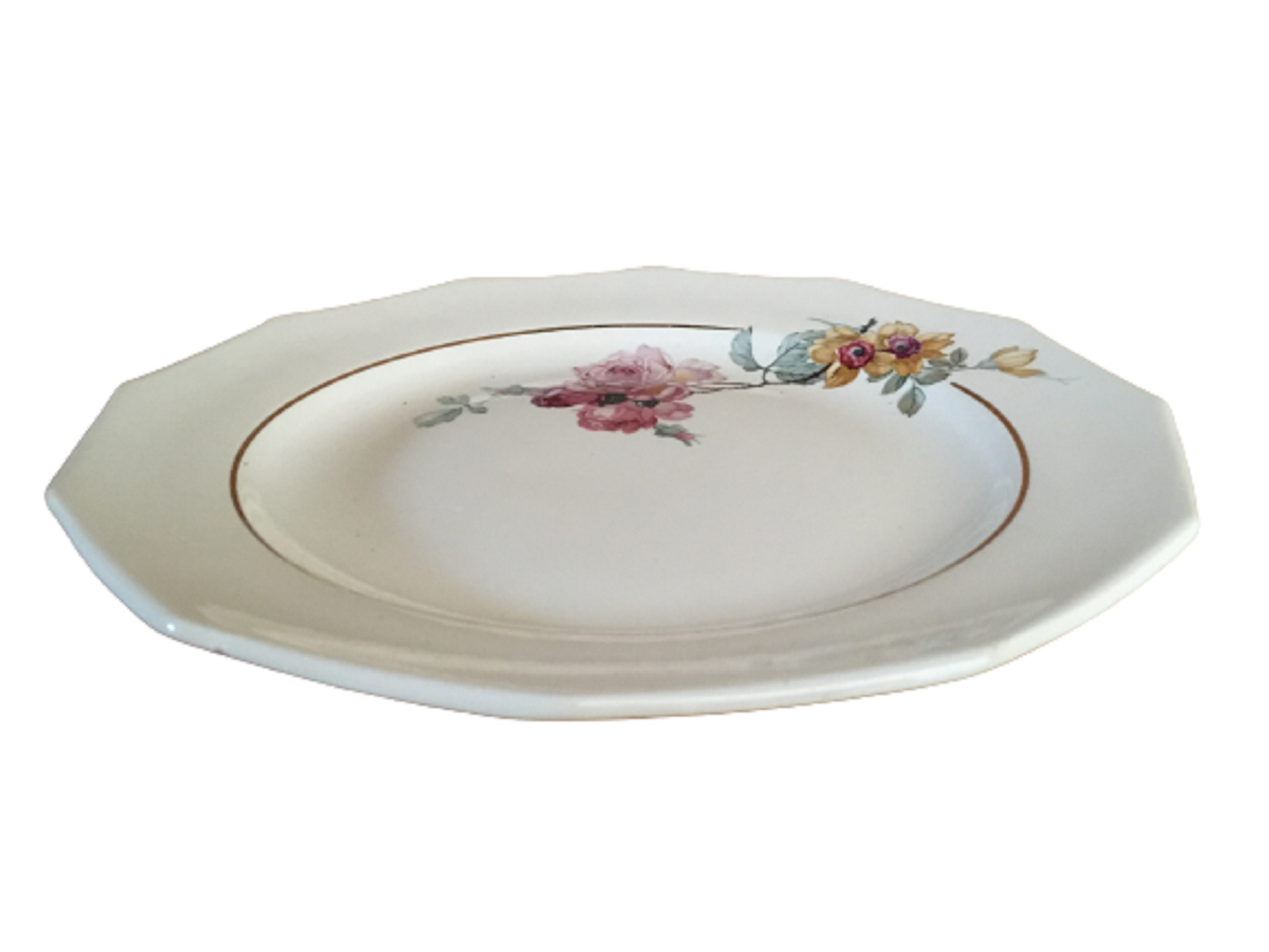 Flat Service Vintage "St-Amant-Sté des Grands Établissements Céramique"