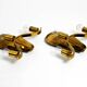 Pair of large heavy Mid Century brass wall lights from a German church