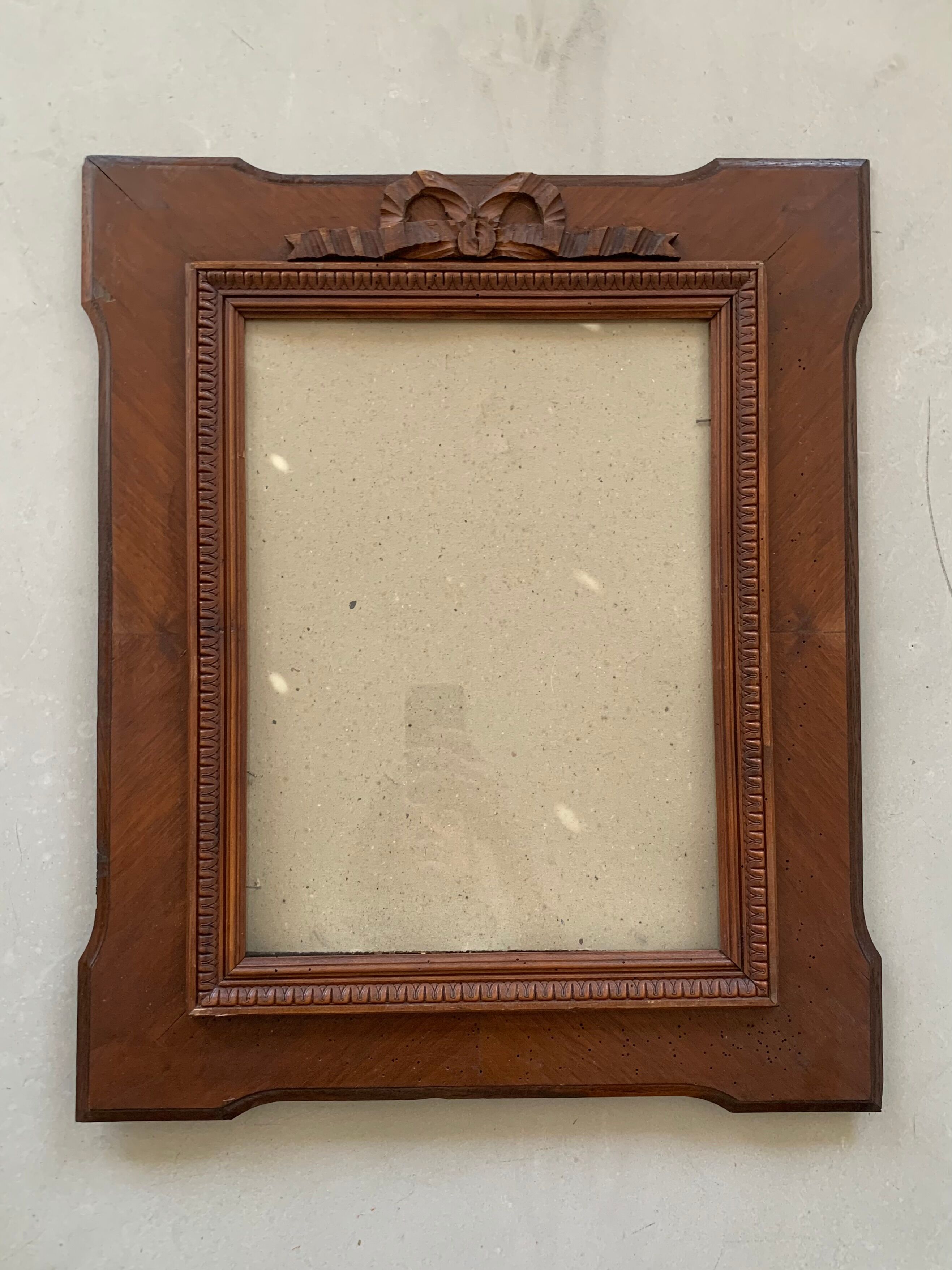 Old wood frame / carved knot