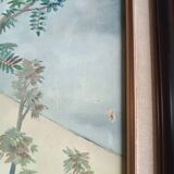 Oil painting on canvas signed lucienne tessier du cros