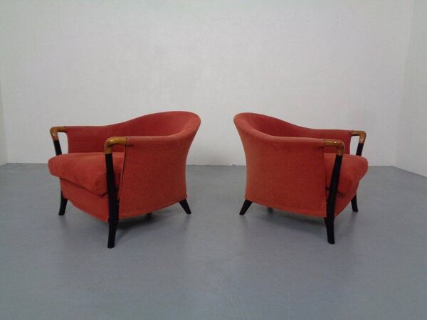Set of Progetti Lounge Chairs by Umberto Asnago for Giorgetti, 1980s, Set of 2