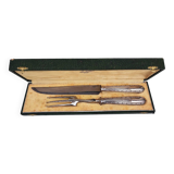 Silver carving knife and fork