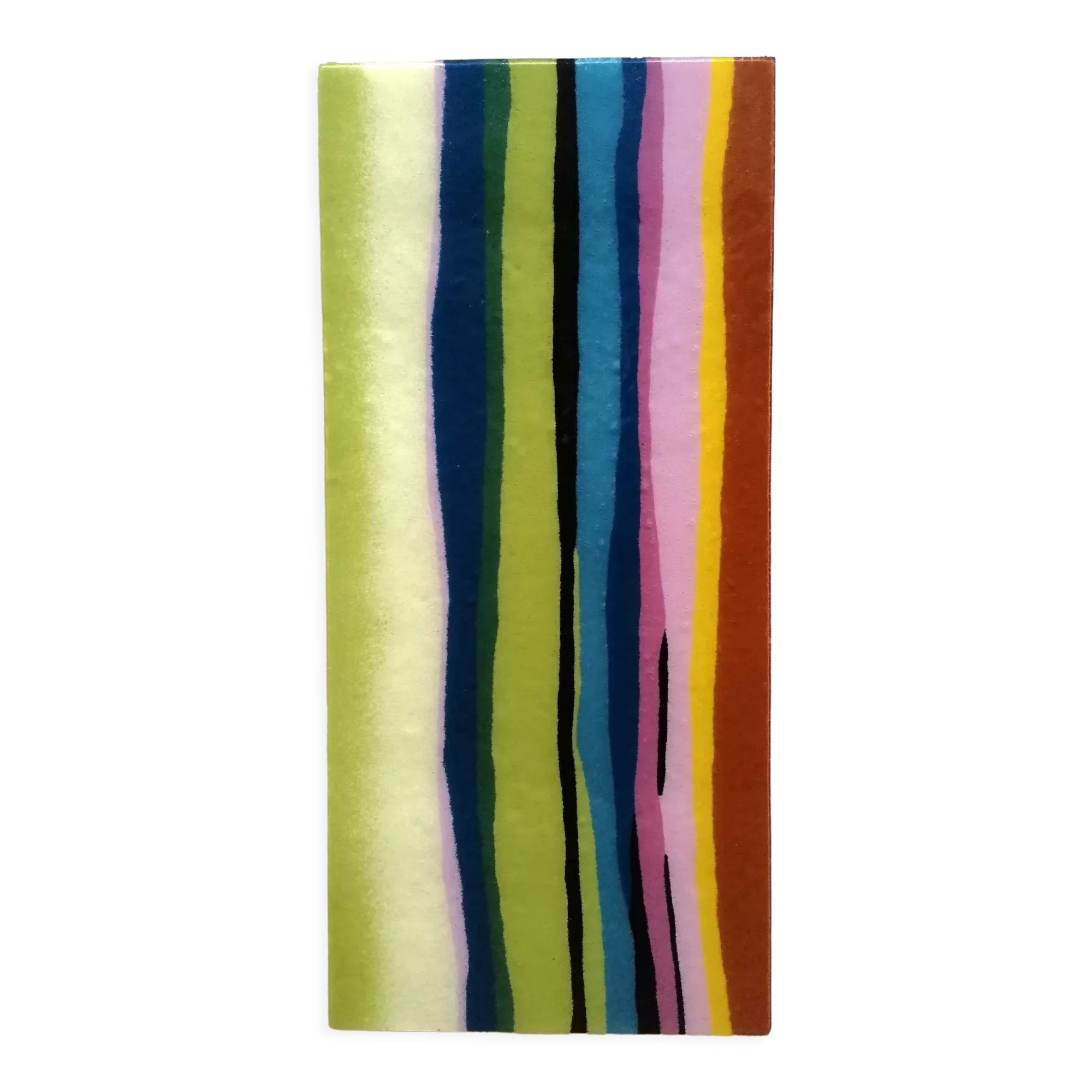 Wall lamp gyllen thermoformed glass abstract pattern